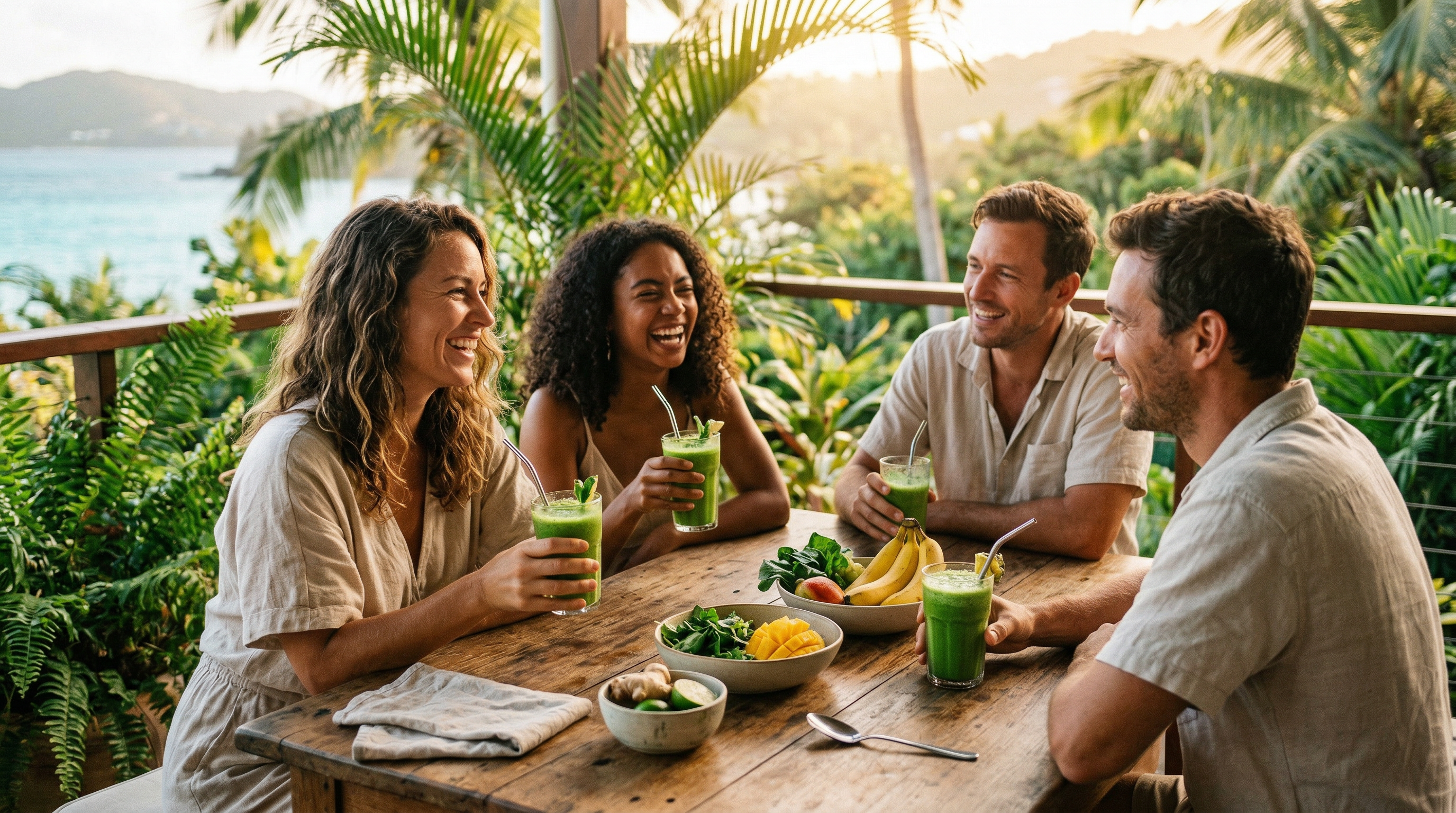 Tropical Green Detox Smoothie