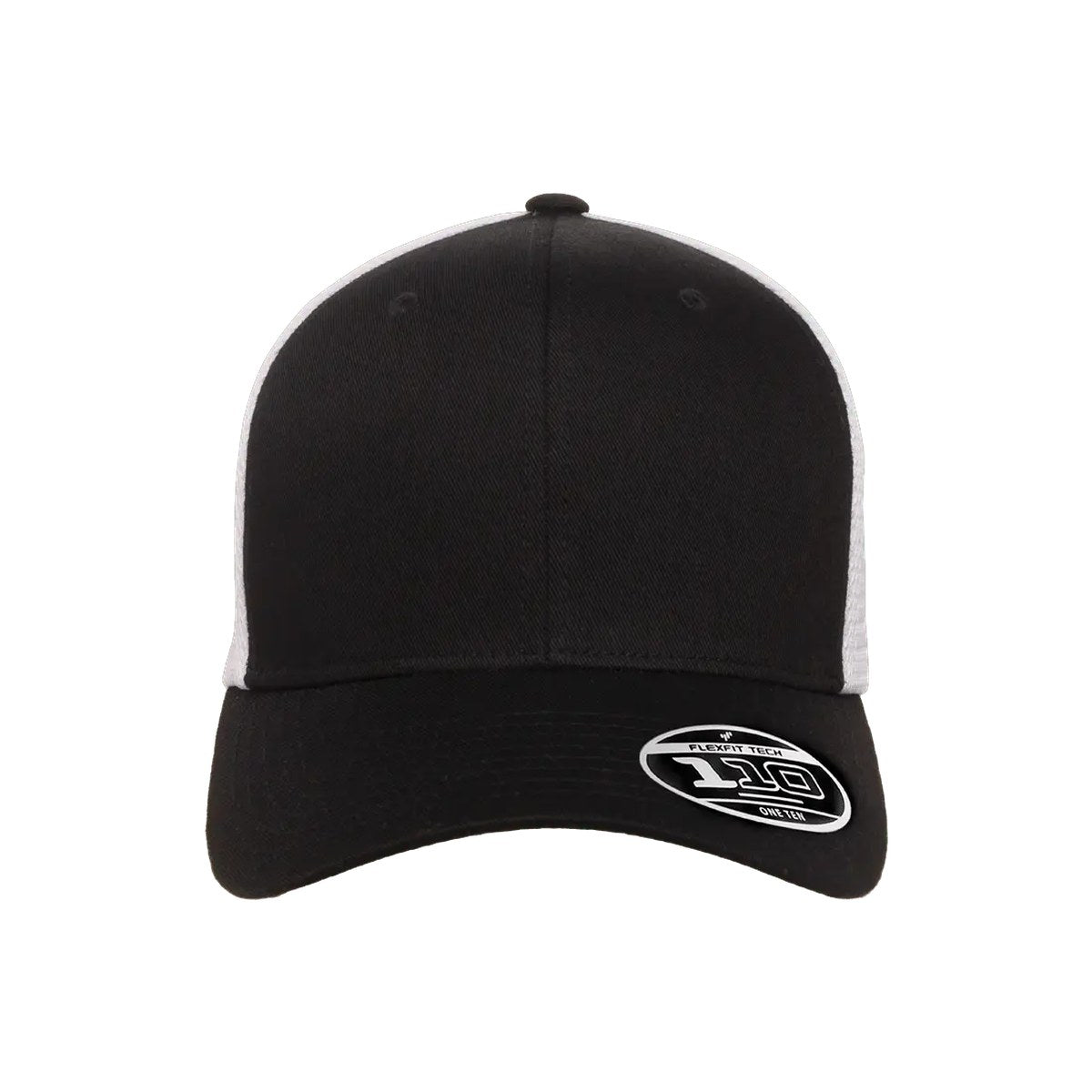Flexfit 110M snapback trucker cap — Black/White