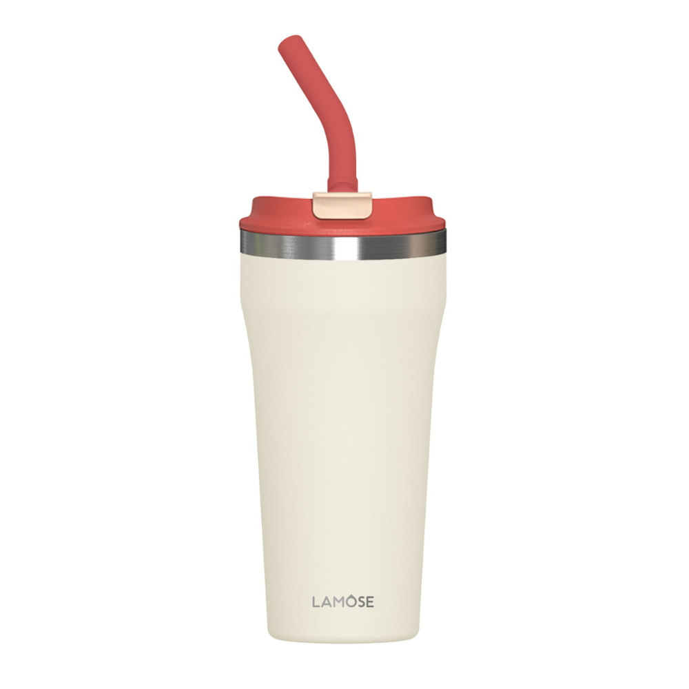 Bow Tumbler 16 oz in Snow white — personalized insulated tumbler
#color_snow