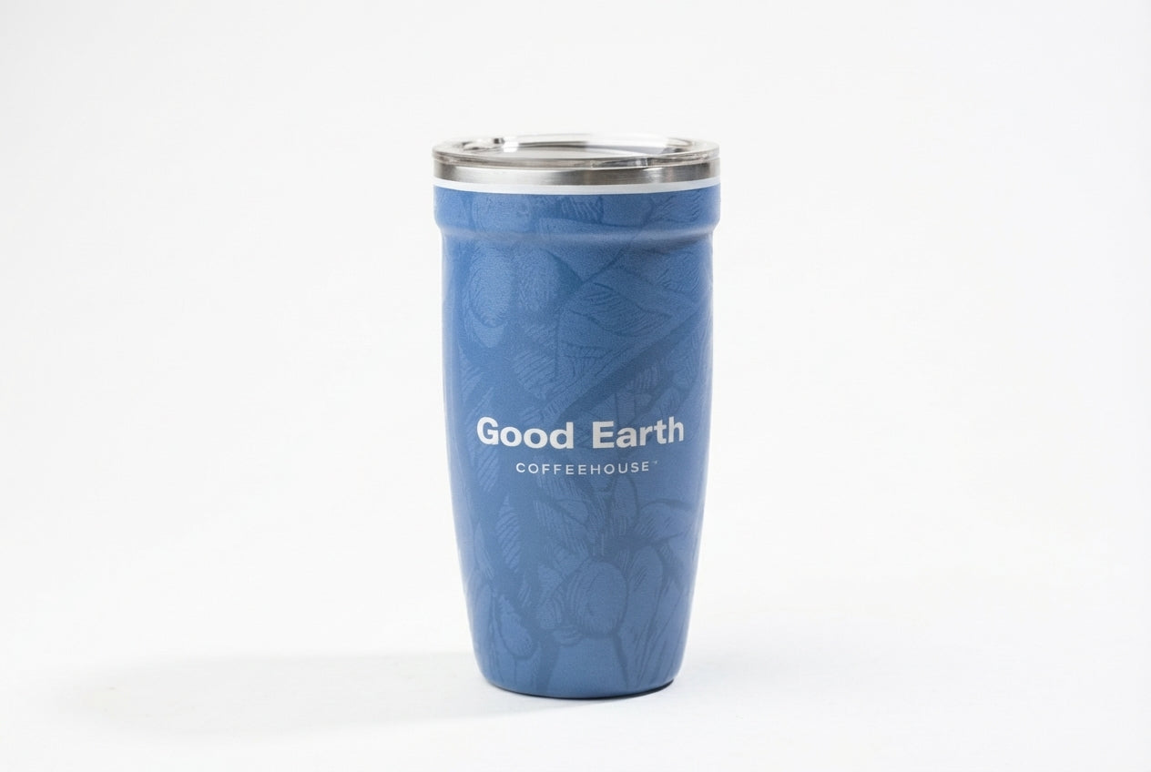 GoodEarth 5D UV Tumblers with decorative design, durable drinkware for hot and cold beverages with UV-resistant finish
