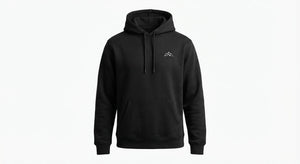Custom embroidered pullover hoodie in black - Gildan 22060 Heavy Blend