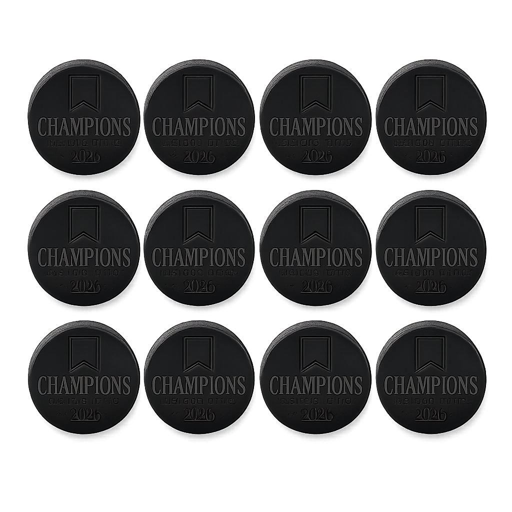 "Champions League Title 2026" Engraved Hockey Puck