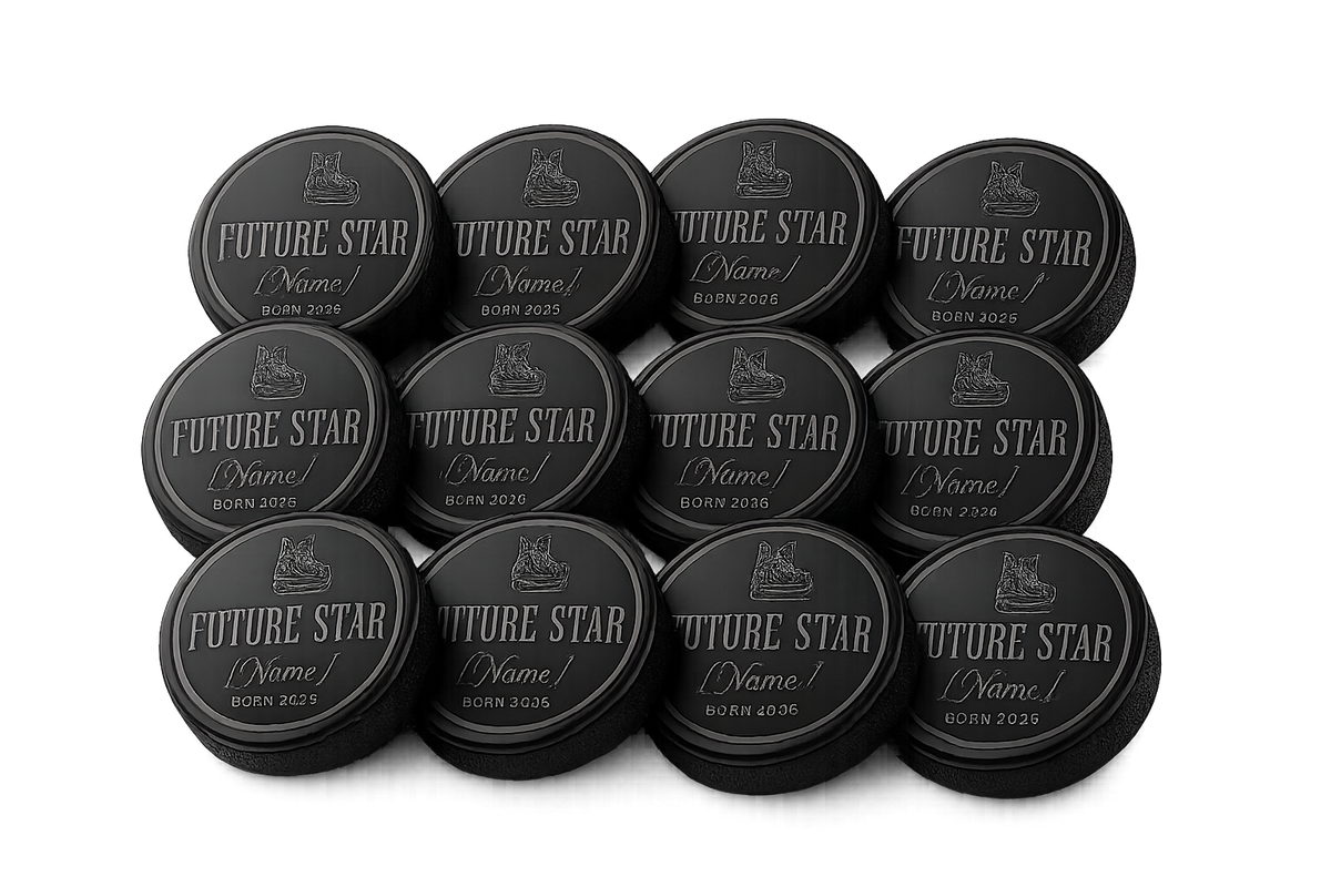 "Future Star" Baby Hockey Milestone Engraved Puck