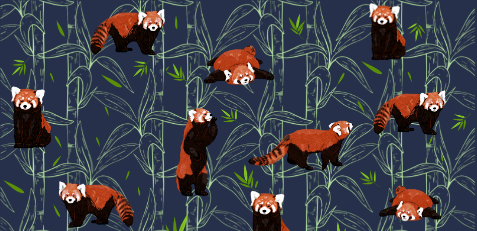 Wholesale Red Panda Bamboo — Goose 14oz Kids Bottle UV Print