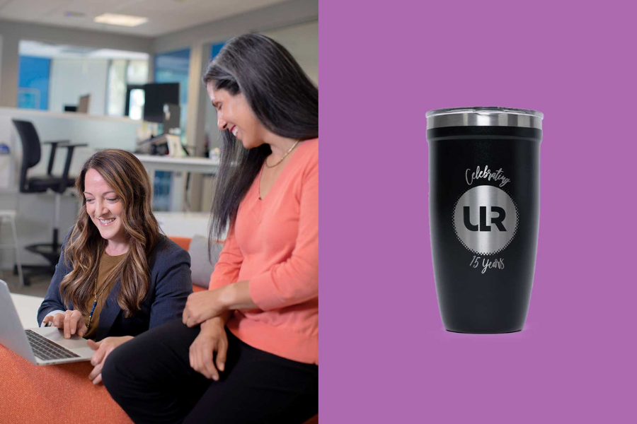 Custom LAMOSE bottles for Urban Legal Recruitment Calgary employee gifts
