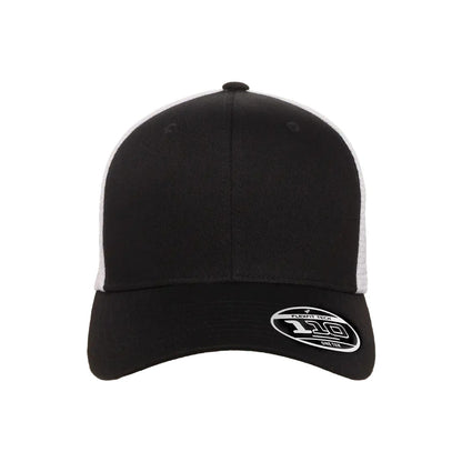 Flexfit 110M snapback trucker cap — Black/White