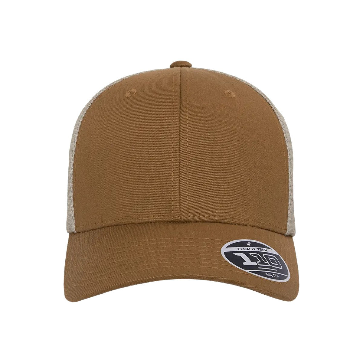 Flexfit 110M snapback trucker cap — Caramel/Khaki