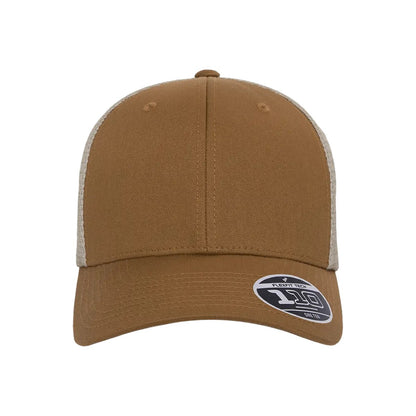 Flexfit 110M snapback trucker cap — Caramel/Khaki