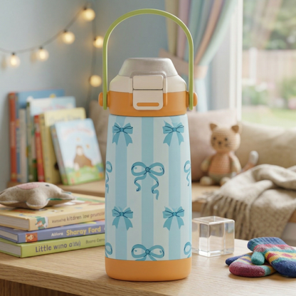 Goose 14oz kids bottle in cute colorful design, spill-proof tumbler for children, perfect for school and travel