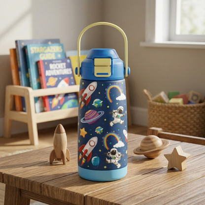 Goose 14oz Kids Bottle colorful tumbler with spill-proof lid, perfect for children's drinks at school or play