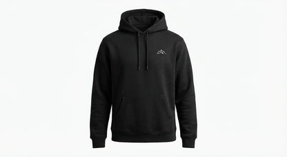 Custom embroidered pullover hoodie in black - Gildan 22060 Heavy Blend
