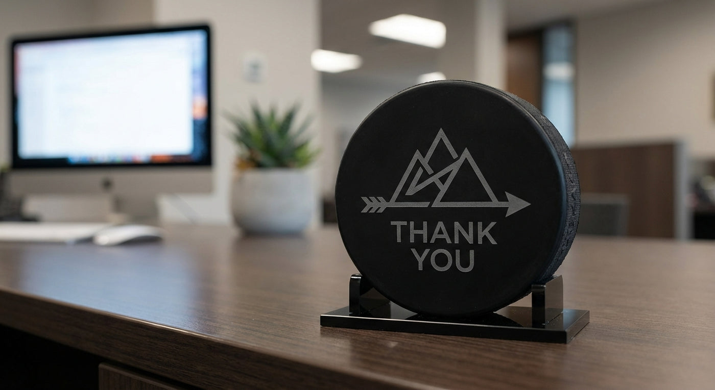 Gift Cards Get Spent. Branded Pens Get Lost. This Stays on the Desk.