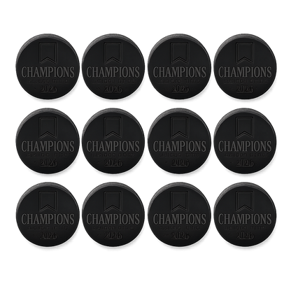 "Champions League Title 2026" Engraved Hockey Puck