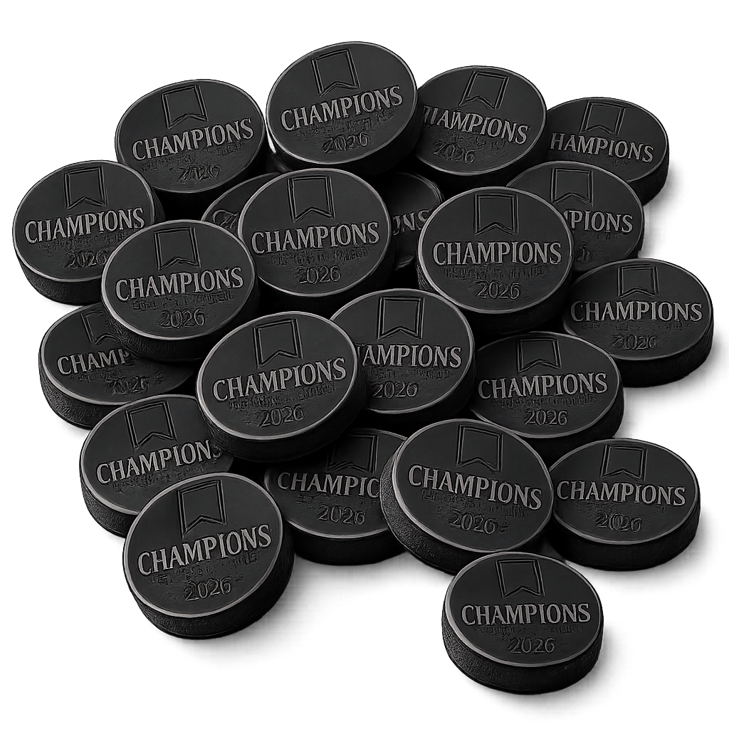 "Champions League Title 2026" Engraved Hockey Puck