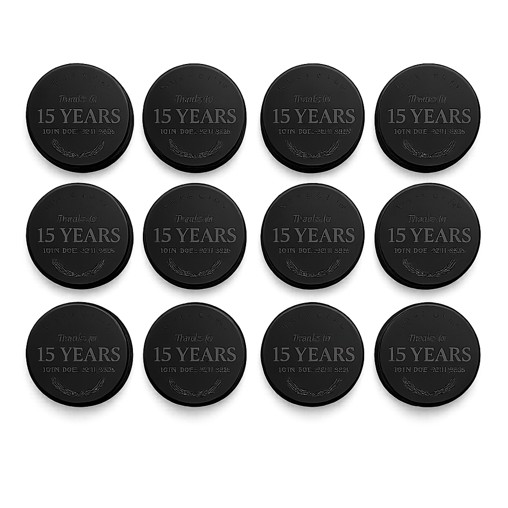 "Final Game · Thanks for the Years" Retirement Hockey Puck
