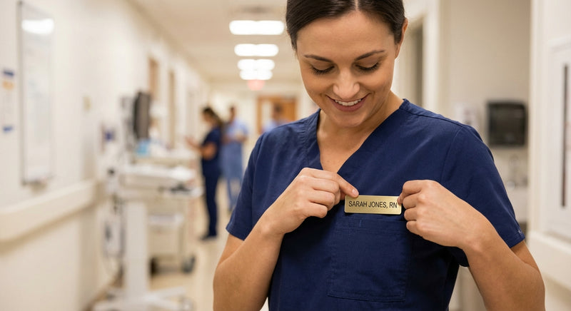 Name tag in use