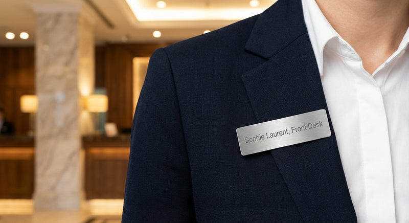Name tag in use