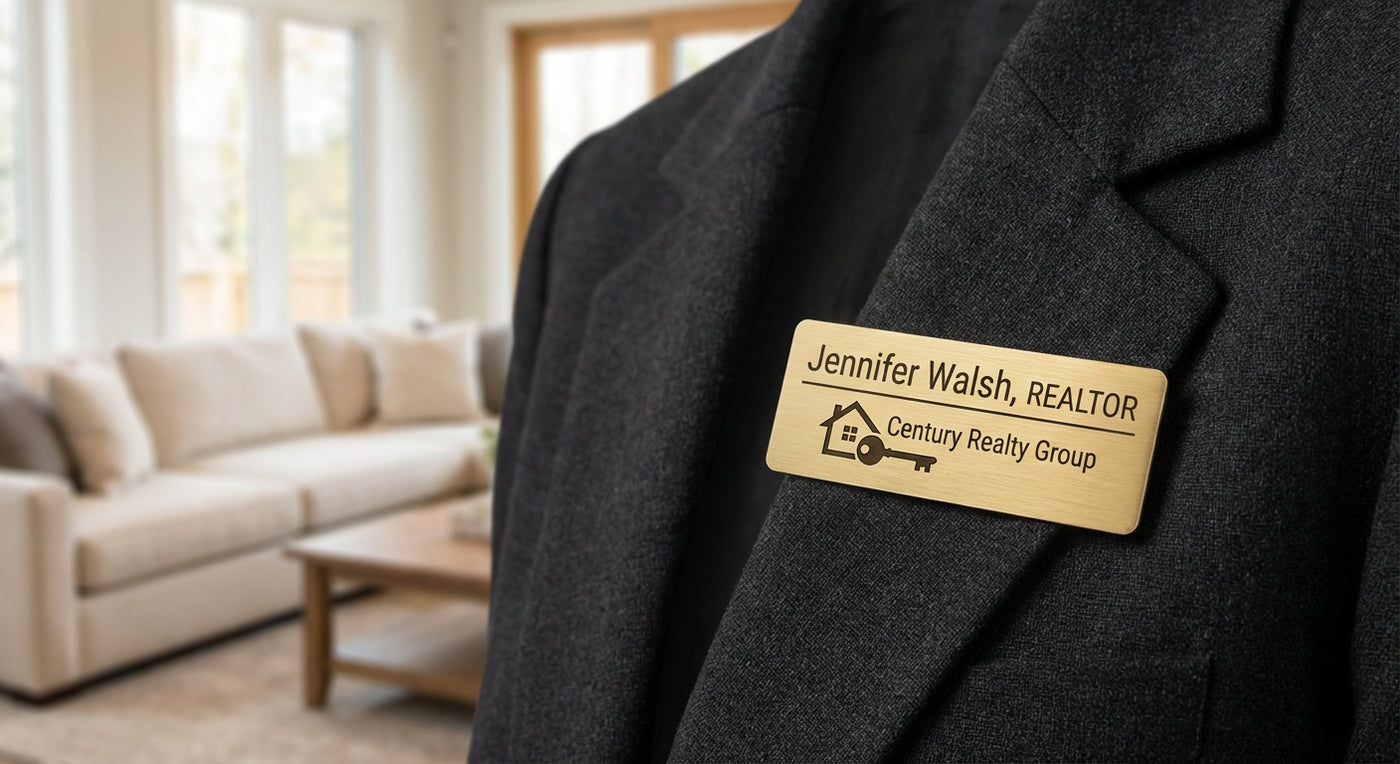 You Have 7 Seconds at an Open House — A Sticker Badge Wastes 3 of Them