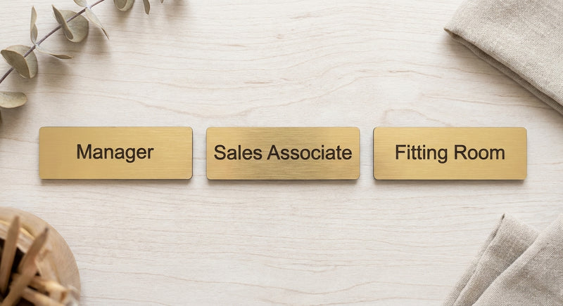 Name tag in use
