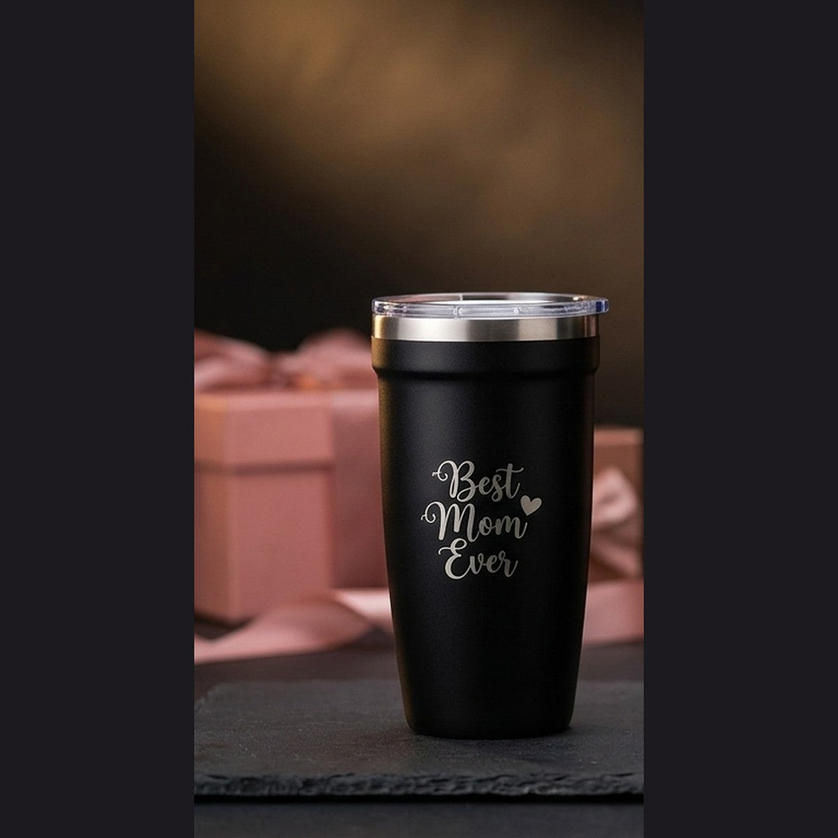 Best Mom Ever Script Engraved Peyto 16oz Insulated Tumbler — personalized Mother's Day gift engraved in Calgary, Canada