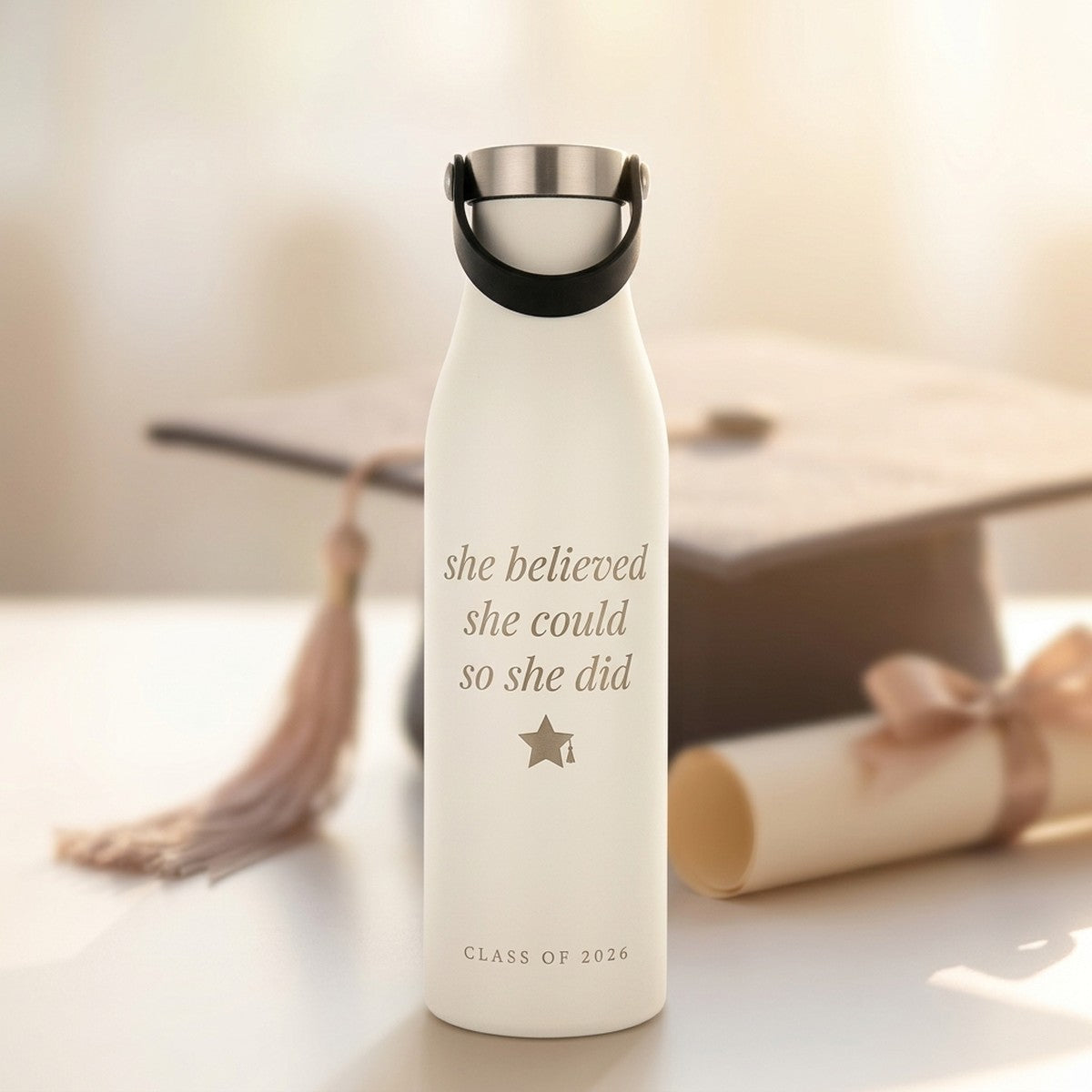 "She Believed She Could" Class of 2026 Engraved Robson 21oz Bottle