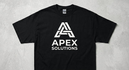 Custom Screen Print - Logo on T-Shirt Example